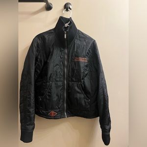 Harley Davidson women’s size XL quilted nylon zip jacket
